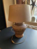 birma rieten lamp met kap, Ophalen, Zo goed als nieuw, Hout, 50 tot 75 cm