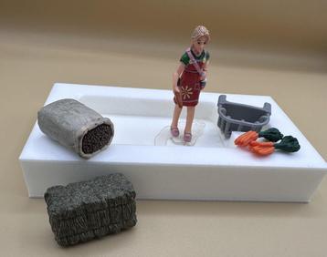 Schleich pakket D meisje, wortel en andere spulletjes  beschikbaar voor biedingen