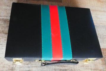 Backgammon luxe zwarte Koffertje. beschikbaar voor biedingen