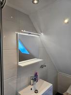 Badkamer spiegel met verlichting, Huis en Inrichting, Vierkant, Ophalen of Verzenden, Zo goed als nieuw, Minder dan 100 cm