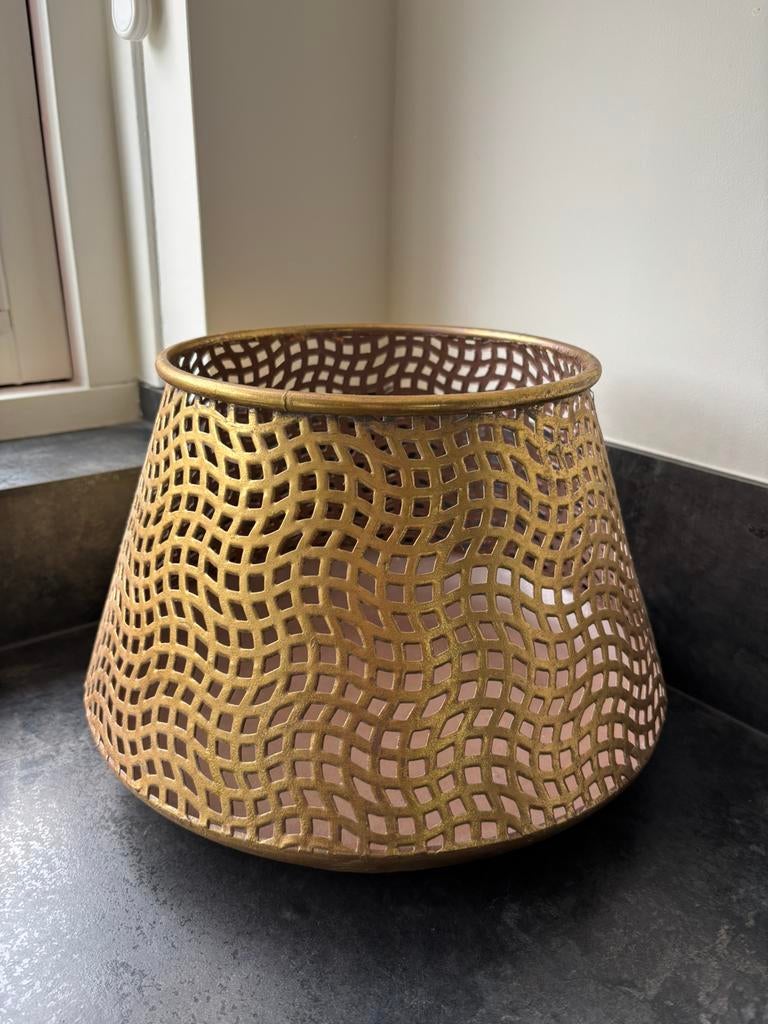 Goudkleurige vaas, Ophalen, Overige kleuren, Rond, Nieuw