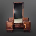 Amsterdamse School Kaptafel 't Woonhuys Jaren 20, Ophalen, 100 tot 150 cm, ., Glas