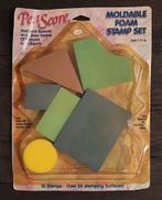 Penscore - 6 moldable foam stamps (vormbare schuimstempels), Ophalen of Verzenden, Zo goed als nieuw