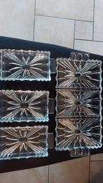 Kristal geslepen serveerset 4 delig vinted, Ophalen of Verzenden, Glas of Kopje