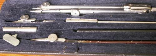 Oude passerdoos Vintage passerset ECOBRA  10 delig, Antiek en Kunst, Antiek | Gereedschap en Instrumenten, Verzenden