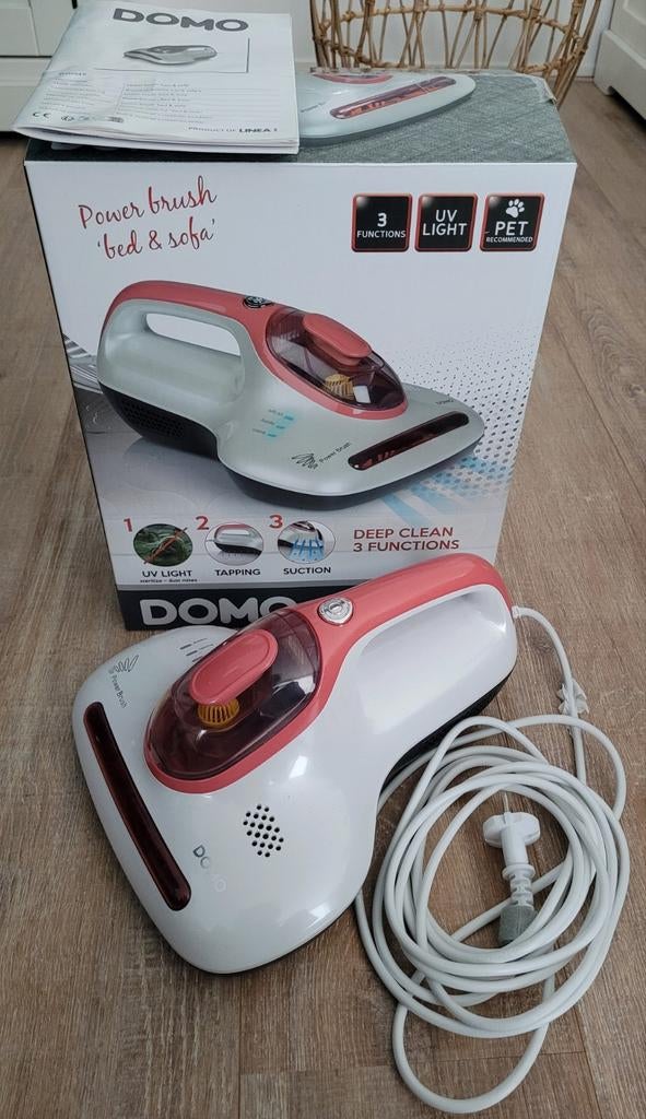DOMO DO223S power brush bed & sofa, Witgoed en Apparatuur, Stofzuigers, Ophalen of Verzenden, Zo goed als nieuw