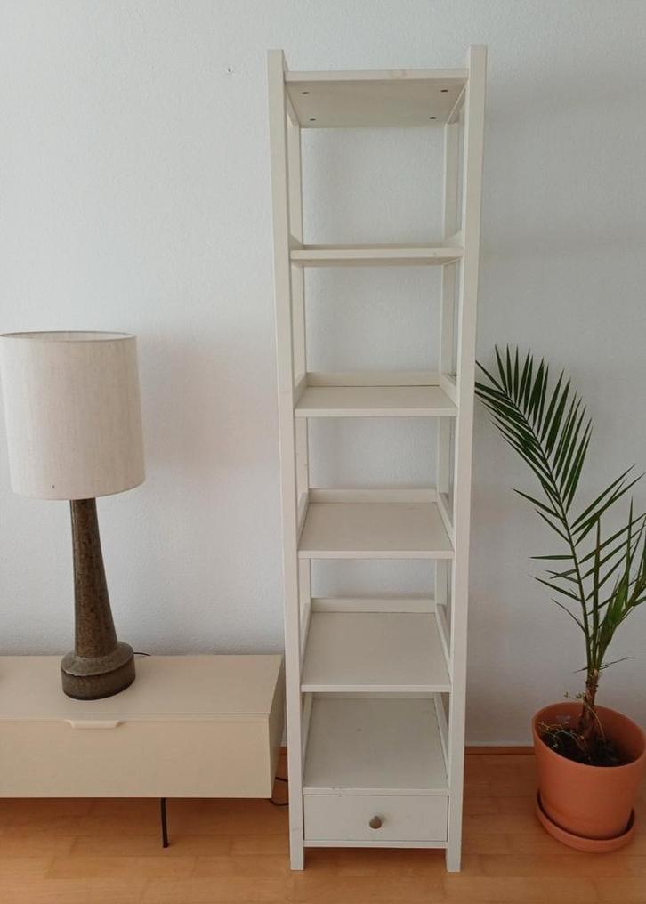 Open witte boekenkast 180x41x40 cm- gebruikt- prima staat, Huis en Inrichting, Kasten | Boekenkasten, Gebruikt, Minder dan 50 cm