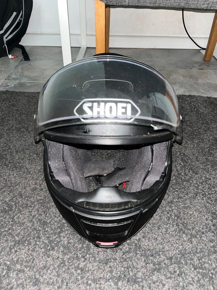 Shoei Neotec 1 Zwart, Fietsen en Brommers, Brommerhelmen, Zo goed als nieuw, Ophalen of Verzenden