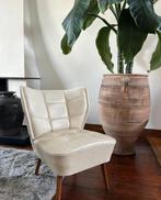 Vintage cocktail stoel / club fauteuil jaren ’50 ’60, Huis en Inrichting, Fauteuils, Ophalen of Verzenden, Zo goed als nieuw, Minder dan 75 cm