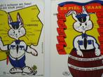 sticker oud Carnaval POLITIE strip de peel haas cv club 2 x, Verzenden, Zo goed als nieuw, Bedrijf of Vereniging