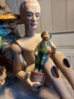 Een antieke Papier-mache skittle op dop, Ophalen of Verzenden