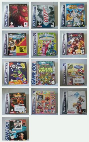 Diverse Nintendo game boy games  beschikbaar voor biedingen