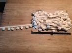 Katoenen band met bolletjes..creme..12.5m, Ophalen of Verzenden, Nieuw