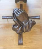 Bronzen beeld van biddende handen te koop, Ophalen of Verzenden