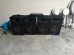 4 Ibiza Sound System Speakers  + AMP2000-MKII versterker, Ophalen, Gebruikt, Stereo, 60 tot 120 watt