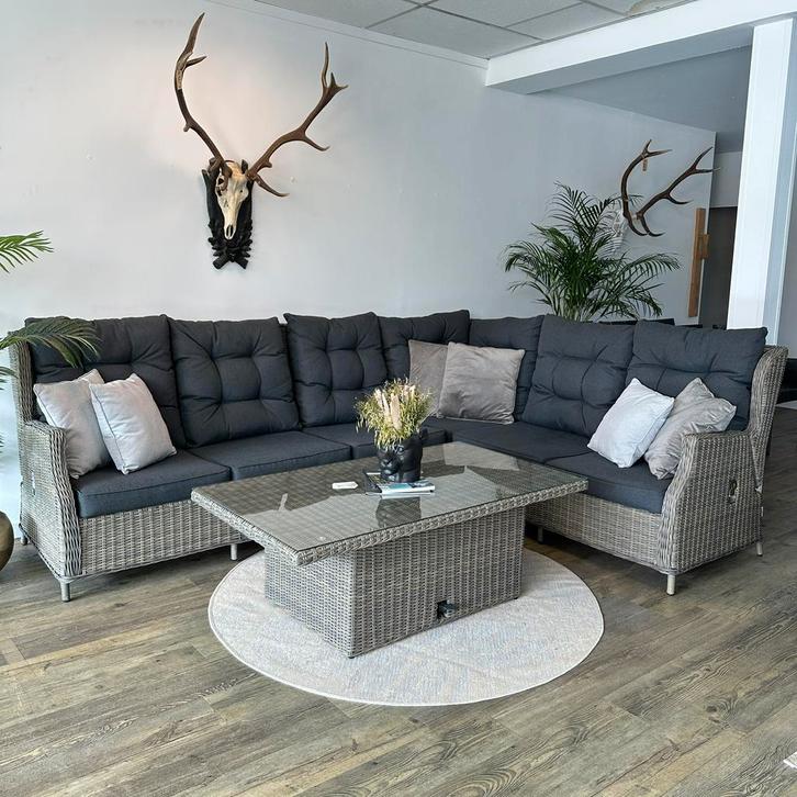 Wicker XL Tuinset - Loungeset ZGAN  / TWV €2900,-, Tuin en Terras, Tuinsets en Loungesets, Zo goed als nieuw, Wicker, Bank, Verzenden