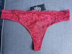 *KERSTCADEAU* After Eden kanten string 42 XL, Kleding | Dames, After Eden, Ophalen of Verzenden, Rood, String