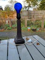 Antieke kooldraad lamp op palissander houten voet, Antiek en Kunst, Ophalen of Verzenden