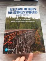 Research Methods for Business Students, Boeken, Ophalen of Verzenden, Beta, Zo goed als nieuw, WO
