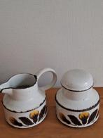 Midwinter suiker en melkkannetje, Ophalen of Verzenden, Aardewerk, Overige stijlen, Overige typen