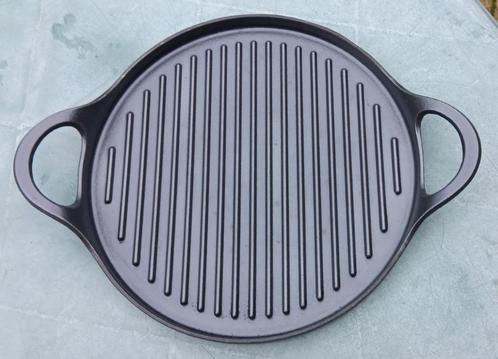 HACKMAN gietijzer zwarte grillpan skillet rond 26 cm (G126), Huis en Inrichting, Keuken | Potten en Pannen, Zo goed als nieuw