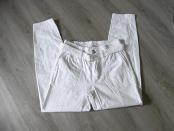 RED BUTTON offwhite broek linnenlook mt 36 past 38, NIEUW! beschikbaar voor biedingen