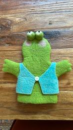 Handpop groen vilt, Ophalen of Verzenden, Nieuw, Kikker