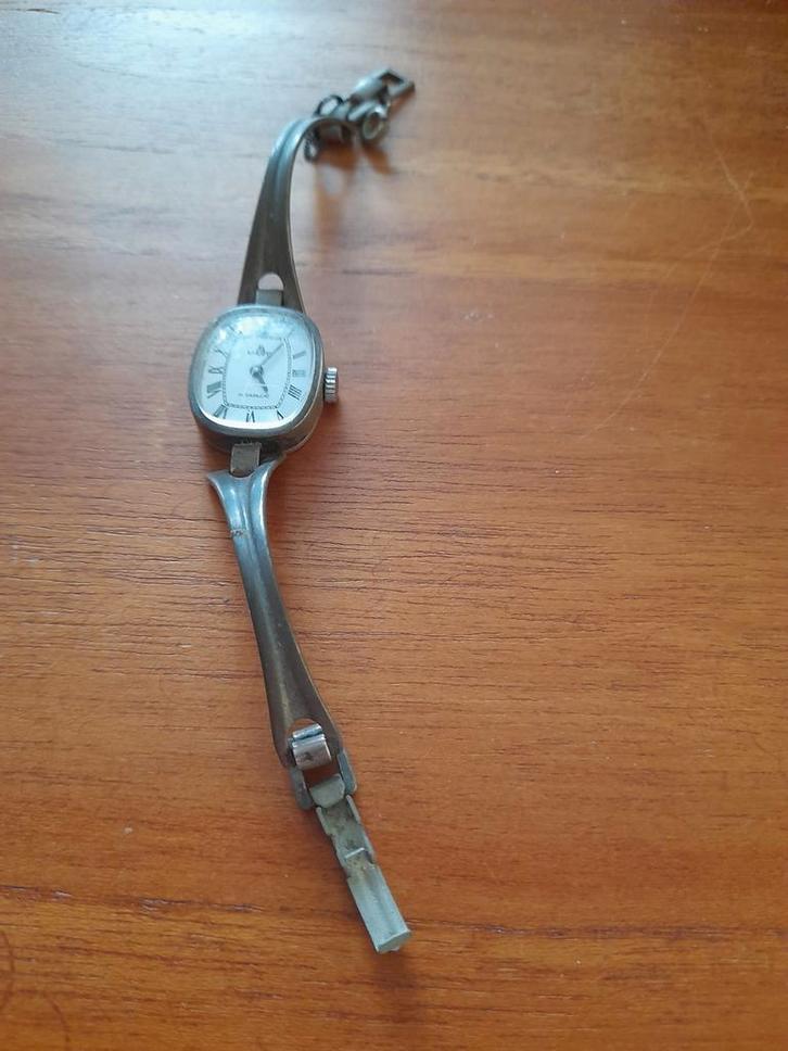 Zilveren Marti Dameshorloge - Incabloc, Sieraden, Tassen en Uiterlijk, Horloges | Antiek, Polshorloge, Overige merken, Zilver