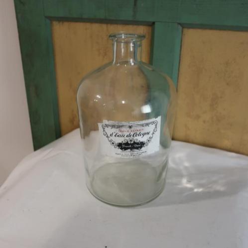 Parfum fles groot glas 31,5 cm hoog origineel winkel verkoop, Antiek en Kunst, Antiek | Glas en Kristal, Ophalen of Verzenden