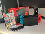 Nintendo Switch v2 + Super Smash Bros Ultimate +128gbmicroSD, Ophalen, Gebruikt, Vechten, Eén computer