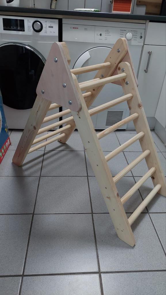 Houten Klimrek - Opvouwbaar, Kinderen en Baby's, Speelgoed | Buiten | Speeltoestellen, Zo goed als nieuw, Klimwand, Ophalen of Verzenden