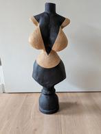 Papier-maché / kunstof Vrouwenbeeld buste met Touw - 58cm, Antiek en Kunst, Ophalen of Verzenden
