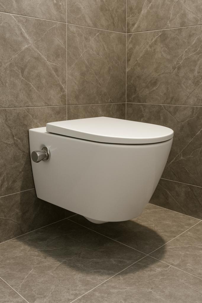NERGENS GOEDKOPER ! WC MET BIDET + TOILETZITTING SOFT-CLOSE, Doe-het-zelf en Verbouw, Sanitair, Nieuw, Toilet, Chroom, Glas, Koper