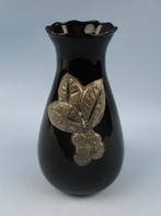 Art Deco zwarte vaas decoratie Edmond Paul jaren '30, Ophalen of Verzenden