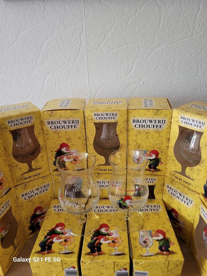 Chouffe glazen, Verzamelen, Biermerken, Nieuw, Glas of Glazen, Overige merken, Ophalen of Verzenden