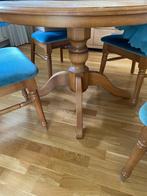 Eethoektafel met stoelen, Huis en Inrichting, Ophalen, Gebruikt, Anno 1900 programma, romantisch klassiek, 4 tot 6 stoelen