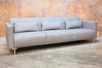 ZGANieuw grote grijze stoffen Gispen GT 925 Next designbank, Gipson, Design, Zo goed als nieuw, 200 tot 250 cm