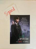 Gesigneerde Wednesday seizoen 2 poster Tim Burton, Verzamelen, Posters, Ophalen of Verzenden, Zo goed als nieuw, A4 of kleiner