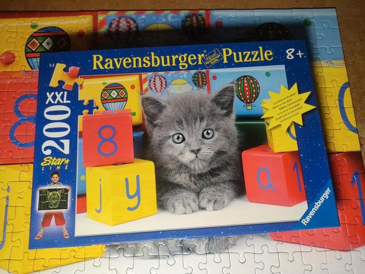 Ravensburger puzzel 200 XXL stukjes, Hobby en Vrije tijd, Denksport en Puzzels, Zo goed als nieuw, Legpuzzel, Minder dan 500 stukjes