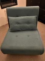 Zit/slaap stoel/bed turquoise made 1 persoons, Huis en Inrichting, Slaapkamer | Slaapbanken, Ophalen, 190 cm of minder, Zo goed als nieuw