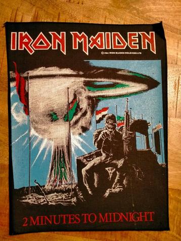 Iron Maiden 2 minutes 2 midnight metal muziek backpatch  beschikbaar voor biedingen