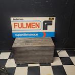 Fulmen batteries reclamebord blik XL, Ophalen, Gebruikt, Reclamebord