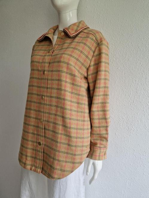 Scotch & Soda tussenjas. Maat S. Licht oranje/ruit, Kleding | Dames, Jassen | Zomer, Zo goed als nieuw, Maat 36 (S), Oranje, Ophalen of Verzenden