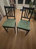 2 ikea eetkamerstoelen, Huis en Inrichting, Stoelen, Ophalen, Zwart, Hout, Twee