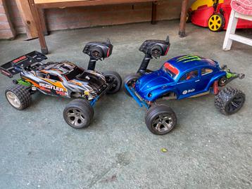  2 Traxxas Rustler VXL – met uppgrades. beschikbaar voor biedingen