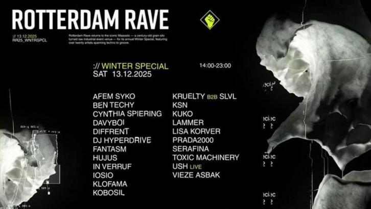 4x Tickets Rotterdam Rave ‘Winter Special’ 2025, Tickets en Kaartjes, Evenementen en Festivals, Eén persoon