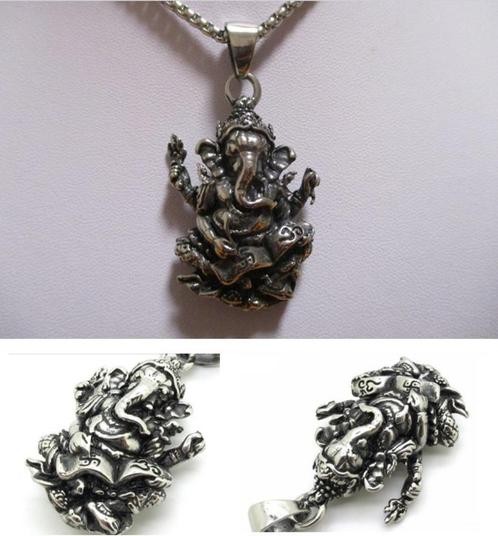 Ganesha kettinghanger, driedimensionaal, Sieraden, Tassen en Uiterlijk, Kettinghangers, Nieuw, Overige materialen, Zilver, Overige voorstellingen