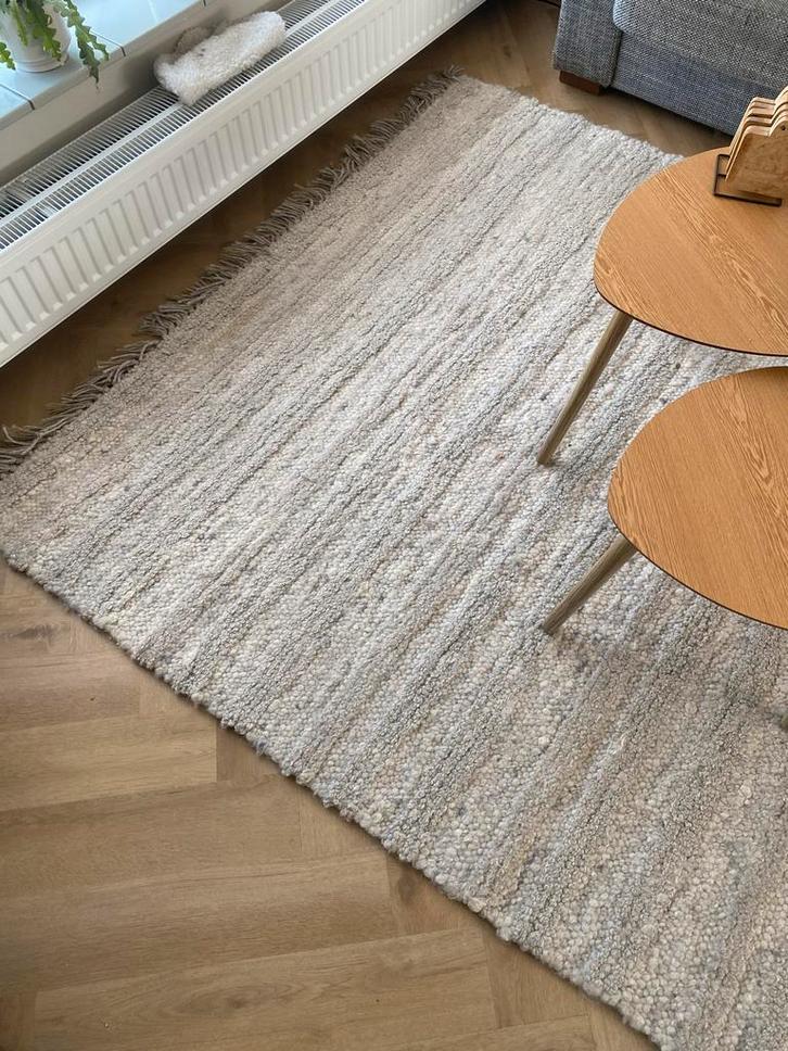 Wollen vloerkleed 170x230, Huis en Inrichting, Stoffering | Tapijten en Kleden, Zo goed als nieuw, 150 tot 200 cm, 200 cm of meer