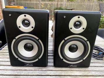 Aktieve studio monitoren: Amadeus VX50 (35W+15W) + Kabels beschikbaar voor biedingen