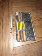 Vintage Vijlen Set met Houten Handvatten, Ophalen, Gebruikt